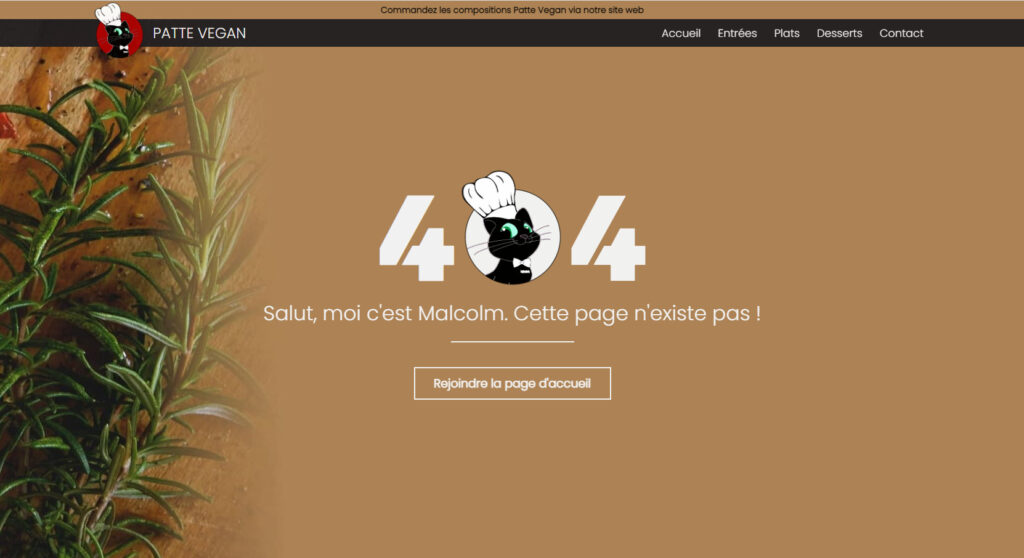 Patte Vegan - Traiteur Végétalien